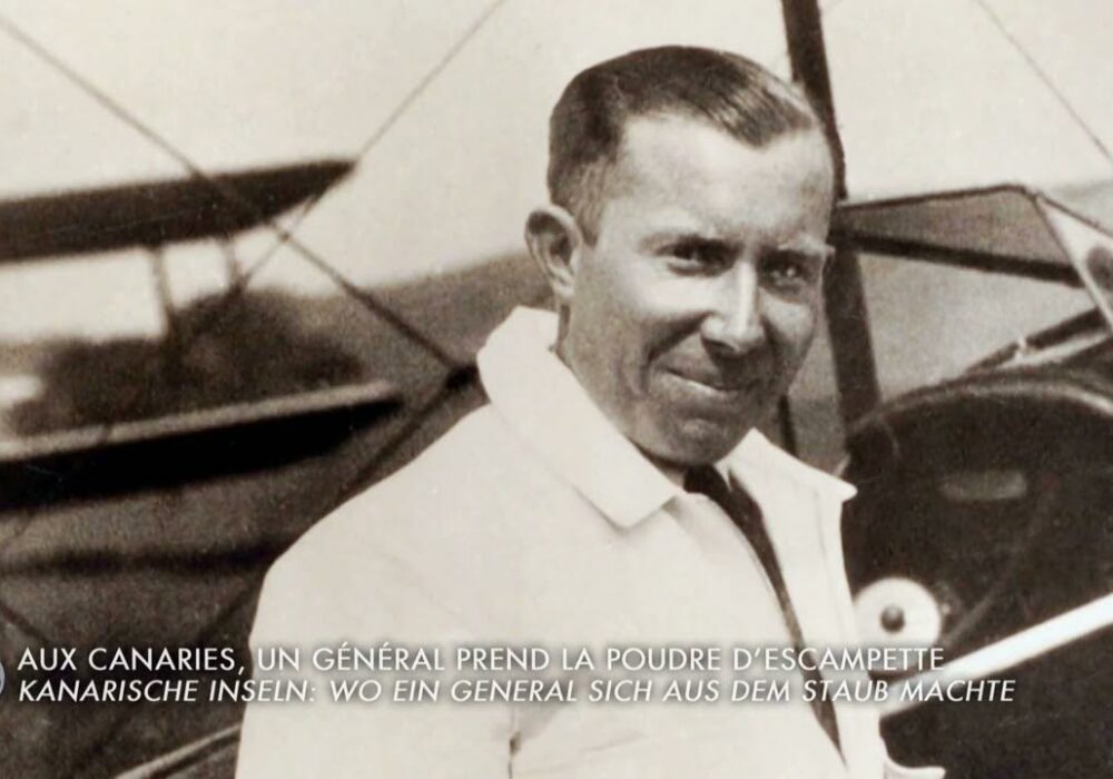 El Dragon Rapide y su piloto el capitán Bebb
